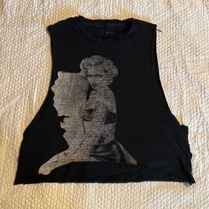 Marilyn Monroe Tattoo Cali cropped tshirt